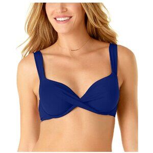 Anne Cole Twist-Front Underwire Bikini Top
